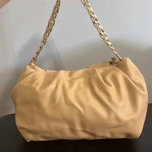 Mango tan pouch bag